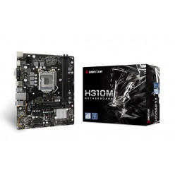 BIOSTAR H310MHP 3.0, Socket 1151, Intel® H310 (9th/8th Gen CPU), Dual 2xDDR4-2666, CPU Intel graphics, VGA, HDMI, 1xPCIe X16, 4xSATA3, 2xPCIe X1, ALC897 HDA, 1GbE LAN, 1xCOM Port Header, 4xUSB3.2, 95W, mATX